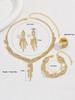 Silberschmuck-Set: Damen-Hochzeitsfotografie-Accessoires mit Halskette & Ohrringen in unabhängiger Verpackung