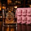 Silicone Lion Shape Ice Cube Tray Mold Flexible Non-Stick Reusable Animal Design Mold for Baking Chocolate Candy Soap Making