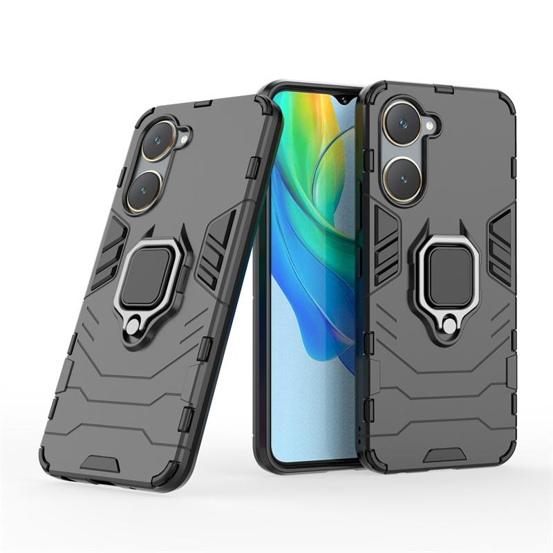 For Vivo Y03 4G Case Shockproof Armor Magnetic Kickstand Ring Phone Case for vivoY03 Y03 Y 03 03Y 4G 2024 V2332 6.56" Back Cover