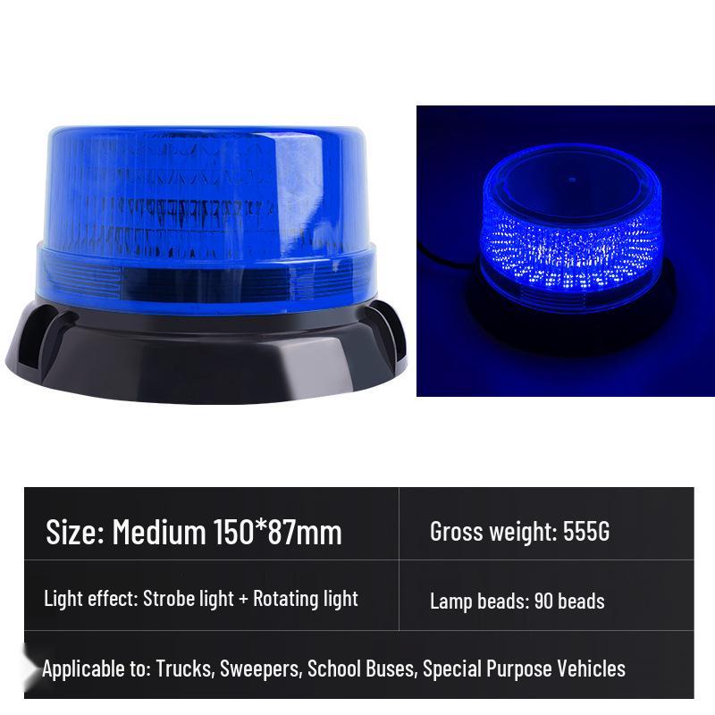 

Магнитное крепление Светодиодный стробоскоп - Желтая вспышка высокой яркости для крыши вилочного погрузчика Car Charger Type синий