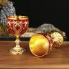 Tall wine glass Golden cup Banquet small wine glass Tea water supply cup Holy water cup Wine set Decorative ornament
