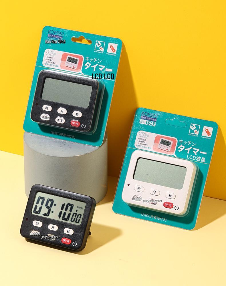 Japanese Magnetic Kitchen Timer: Children's Countdown Stopwatch and Baking Alarm Clock