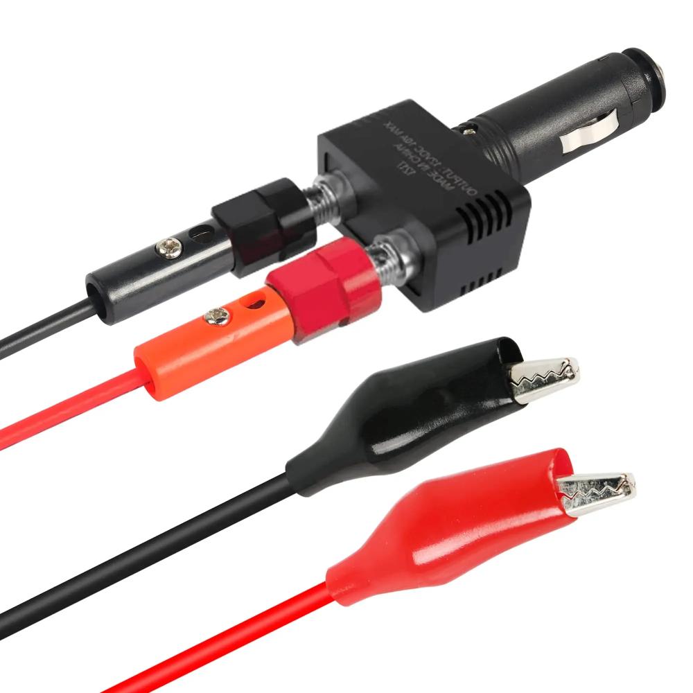 2 ks 18AWG 4mm banánkový konektor na krokosvorku testovací vodič kabelová sada 1M pro měřicí nástroj multimetru