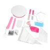 200Pcs Cake Decorating Supplies Kit Baking Tool Set with Cake Turntable Cake Leveler Smoother Scraper Straight Icing