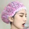 Double-layer Shower Cap Adult Ladies  Waterproof Bathing Hat Kitchen Oil-proof Bathroom Bathing Household Shower Cap