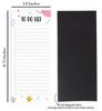 Inkdotpot Pack of 6 Funny Magnetic Dry Erase List For Fridge, Wipe Clean W  NoStain, Quick Notes Shopping & Grocery List Whiteboard for Fridge