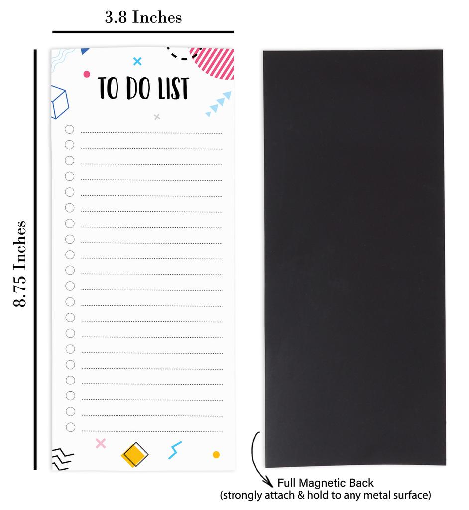 Inkdotpot Pack of 6 Funny Magnetic Dry Erase List For Fridge, Wipe Clean W  NoStain, Quick Notes Shopping & Grocery List Whiteboard for Fridge