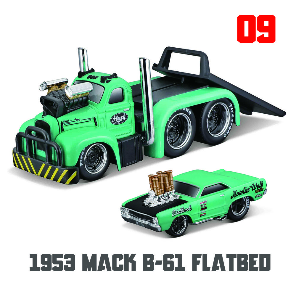 

Maisto 1:64 Chevrolet Ford transport truck combination pallet truck static alloy car model children s toy collection
