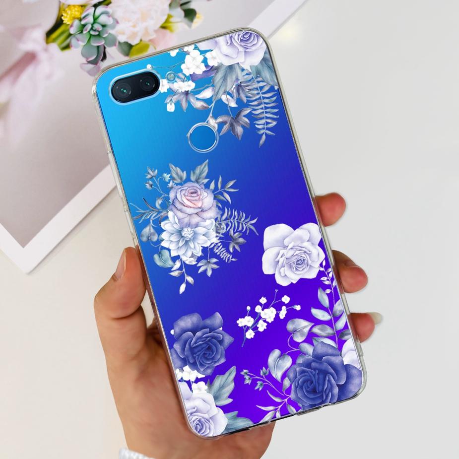 For Xiaomi Mi 8 Lite Case Cute Painted Cover Clear Silicone Phone Case For Xiaomi Mi 8 Lite 8Lite Back Cover 6.26'' Fundas Coque