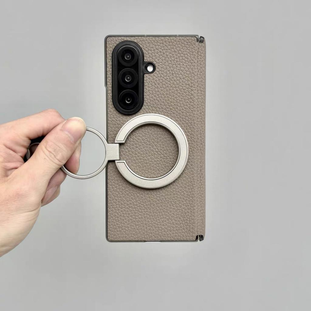 100% Originální kožené magnetické pouzdro pro Samsung Galaxy Z Fold8 Fold 8 Ultra s Magsafe Luxusní kryt z hovězí kůže pro Fold8 Wide
