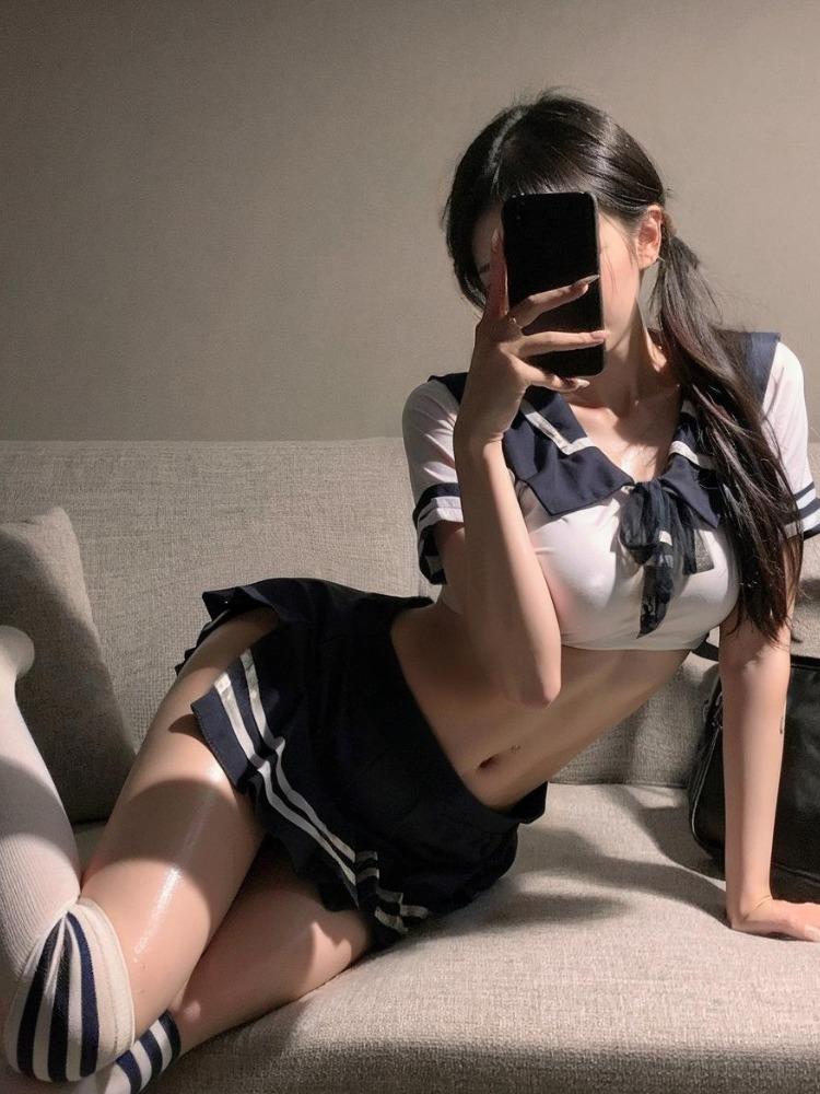 Lolita Lingerie JK New Year Costumes Japanese Student School Uniform Pleated Skirt Christmas Night Roleplay Temptation Outfits