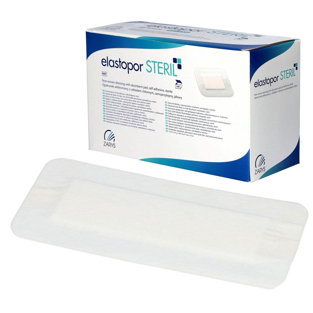 Elastopor Steril Nonwoven Dressing 10cm x 20cm Self-Adhesive With Absorbent Pad 25 Pcs