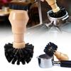 51-58mm Portafilter Cleaning Brush Contoured Espresso Basket Scrubber for Deep Clean Non-Scratch Barista Tool for Home Machines