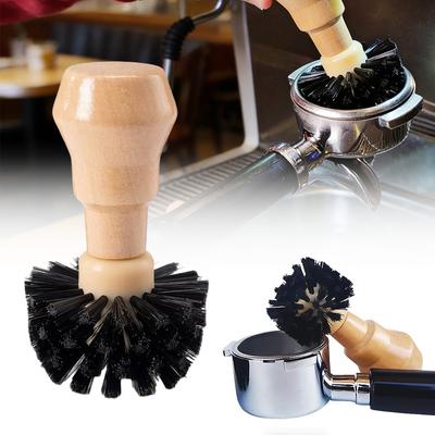51-58mm Portafilter Cleaning Brush Contoured Espresso Basket Scrubber for Deep Clean Non-Scratch Barista Tool for Home Machines