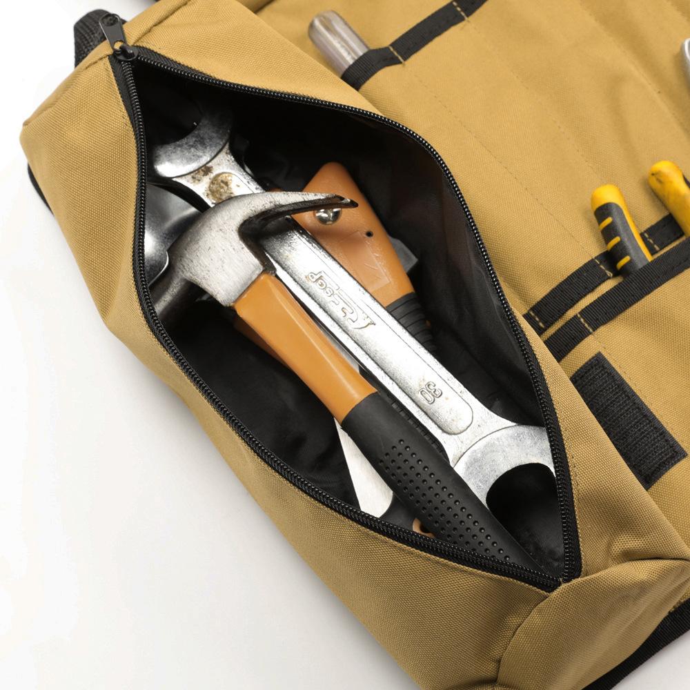 Werkzeugsatz, verdickt und verschleißfest, wasserdicht, Aufbewahrungstasche, Hängewerkzeugtasche, Hängewickeltasche, Rolltasche