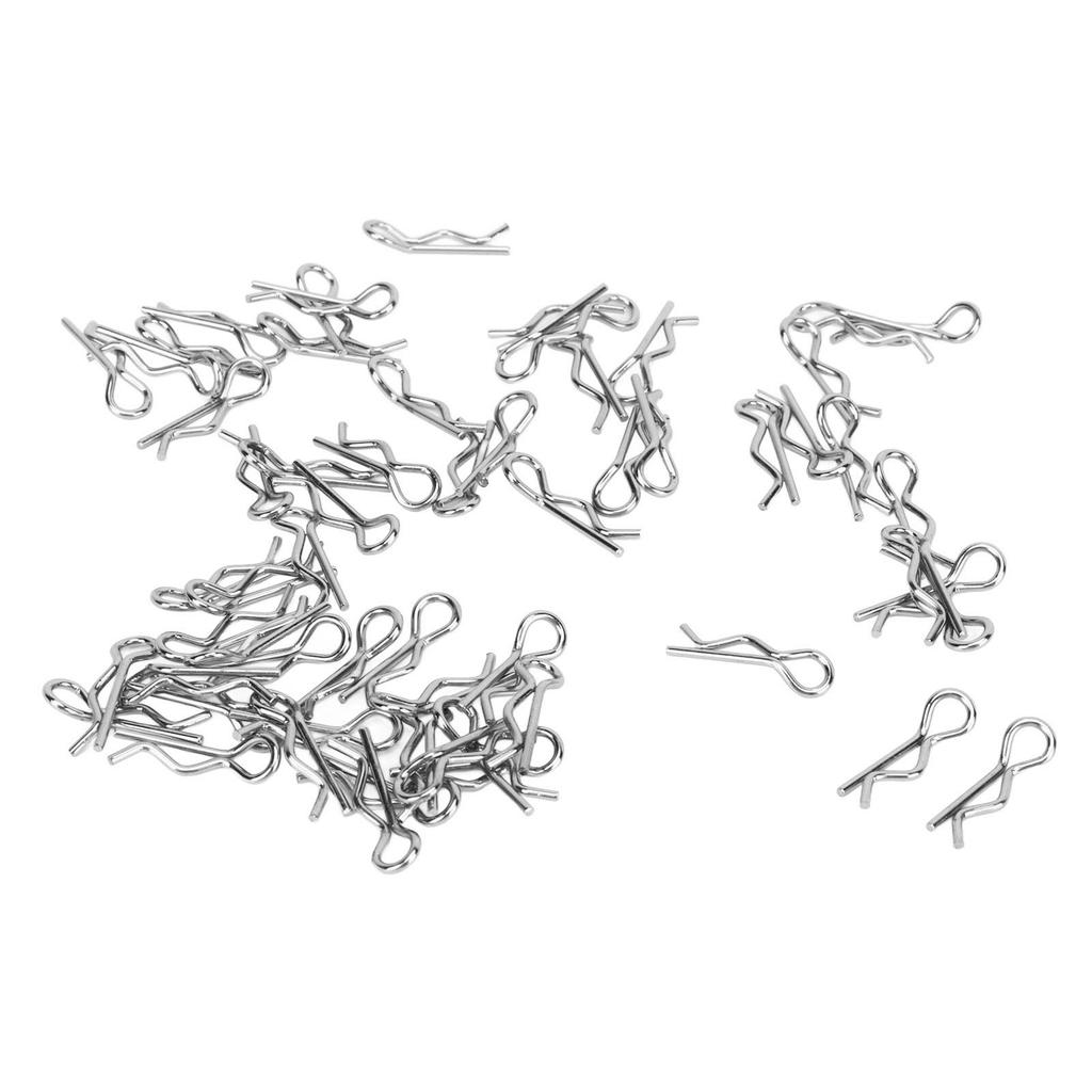 60PCS RC Car Body Clip 17mm 1.0mm Dia Easy Removal Installation for 1Celsius16 1Celsius18 RC Car Truck