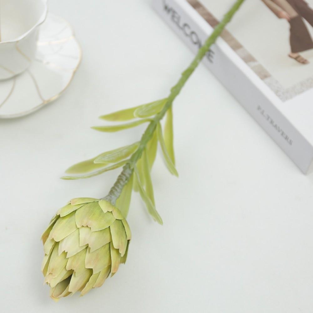 Green Artificial Artichoke Fruit Plant Simulation Single Branch Flower  Home Decor белый