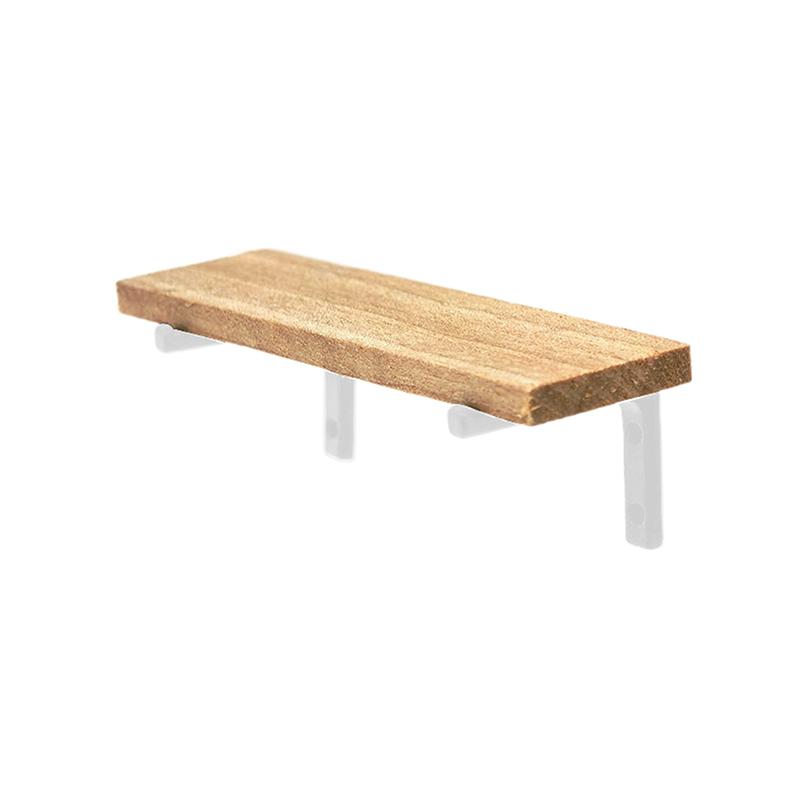 

1:12 Миниатюрная деревянная настенная полка для кукольного домика, подвесная полка для хранения, мебель для кукольного домика, украшения для игрушек, аксессуары для кукольного домика белый