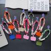 Fashion Colorful Mobile Phone Lanyard Short Multifunctional Mobile Phone Chain Anti Lost with Clip Card Key Chain Universal