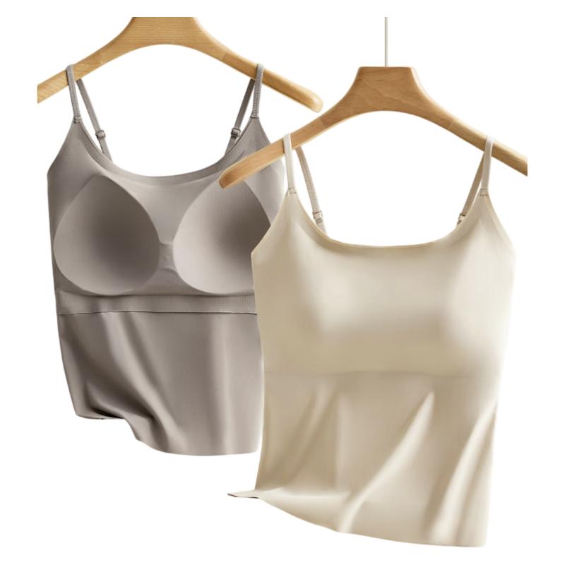 LangSha Women's Camisole with Chest Pad Bra-Free