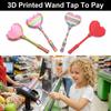 Креативний 3D-друк Чарівна паличка Tap To Pay Серцеподібний Тримач для чарівної палички Весела Магічна Оплата Щоденне використання
