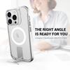 For iPhone 14 Pro Max TPU+PC Kickstand Cover Clear Phone Case Compatible with MagSafe-Transparent