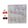 Silicone Nail Art Mold Accessory Molds Cherry Shape 3D Nail Decorative Mold Silicone Texture for Various Nail Types