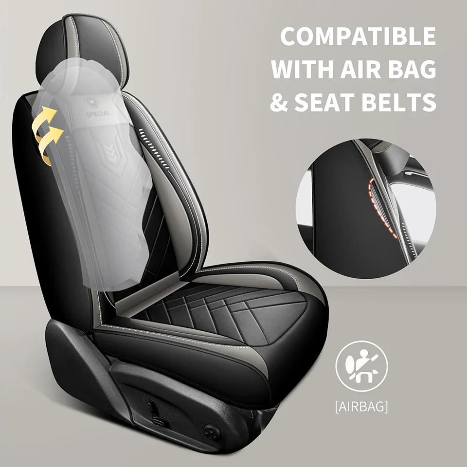 1pcs Car Seat Cover Full Surround New Seat Cushion Leather Car Cover Four Season Universal Seat Cover Seat Cover