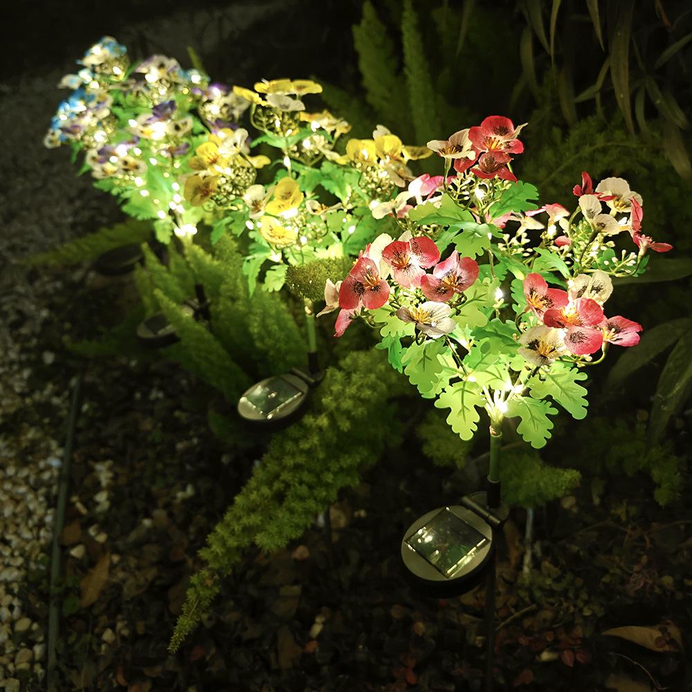 Year of the Horse LED Solar Butterfly Garden Stakes - Waterproof Outdoor Lights