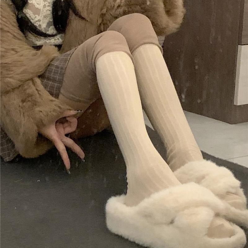 1 Pair Ruffle Thigh High Socks Tube Frilly Socks Long Tube Socks for Girl Over Knee Stockings Princess Style Dress Socks