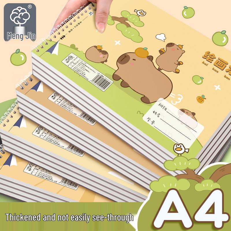 Capybara & Kugelfisch A4 Spiral-Zeichenbuch für Kinder