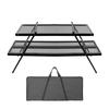 4 Pieces Mesh Folding Table Multi-Functional Outdoor Gear Heavy Duty for Campers