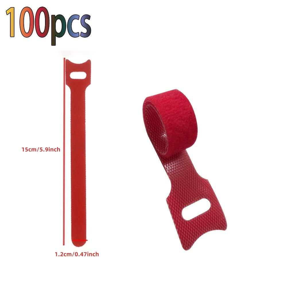 Releasable Cable Ties Plastics Colored Reusable Cable Ties Nylon Loop Wrap Zip Bundle Ties Cable Tie Wire