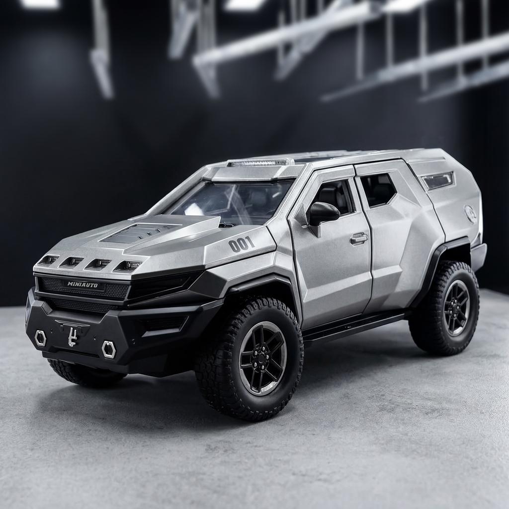 1:24 Rezvani Vengeance Armored Vehicle Alloy Metal Diecast Model Car Home Decoration Desktop Display Ornament Simulation Present