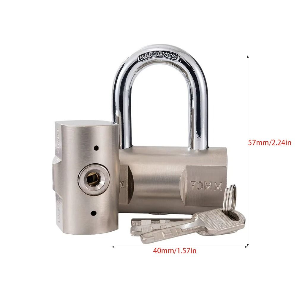 Anti-theft Design Heavy Duty Padlock With Keys Waterproof Padlock  Storage Protection