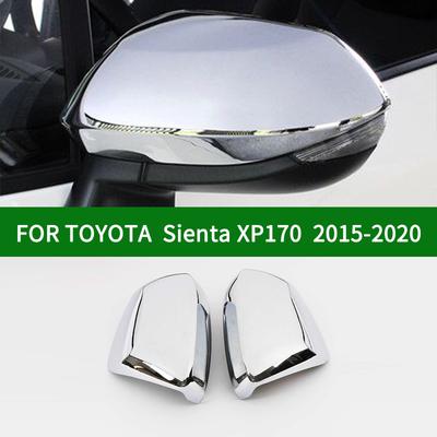 Pro TOYOTA Sienta XP170 2015- auto Obložení krytu zpětného zrcátka, doplňky chrom stříbrná Boční směrové zrcátko
