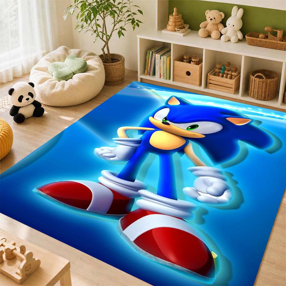 Sonic Hedgehog Carpet Non Slip Rug Plush Rug Small Rug Kitchen Floor Mat Outdoor Rug Non Shedding