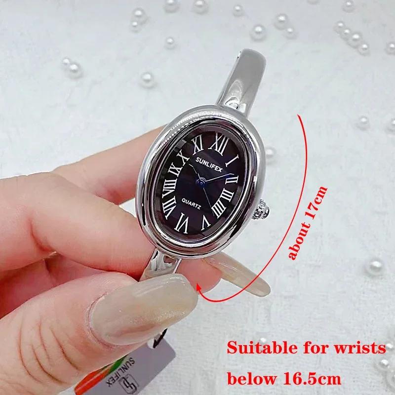 

Дропшиппинг Часы Известного Бренда Женские Инкрустированные Бриллиантами Овальный Циферблат Кварцевые Часы Роскошные Подарки Браслет Наручные Часы Reloj Mujer