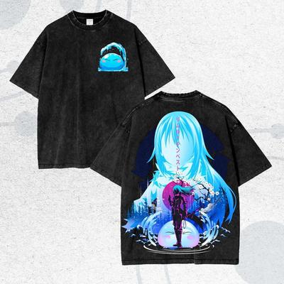Anime That Time I Got Reincarnated As a Slime Rimuru Tempest TShirt Cute Slime Cool HuUnisex Form Graphic Tee Cotton Harajuku