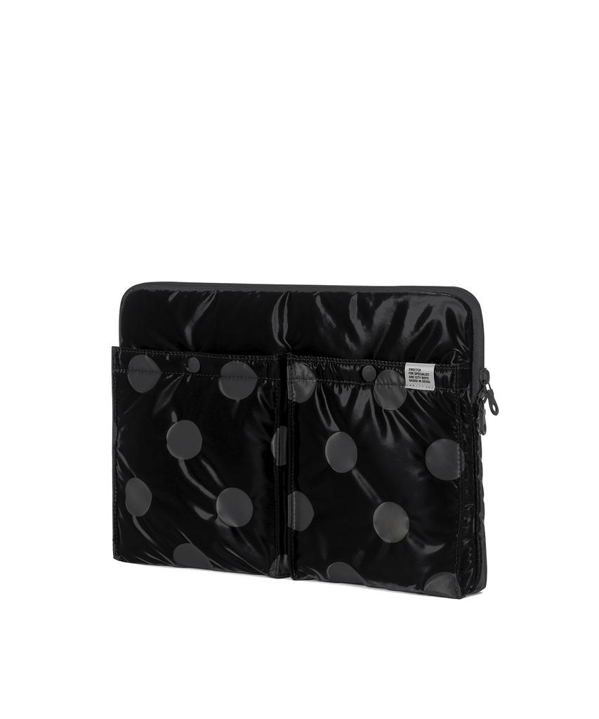 Sweetch City Boys Laptop Case Glossy Black Polka Dot