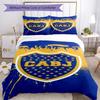Boca Football Club Printed Pattern Duvet Cover Set – Includes 1 Duvet Cover and 2 Matching Pillowcases Bedroom Decor Christmas Gifts
