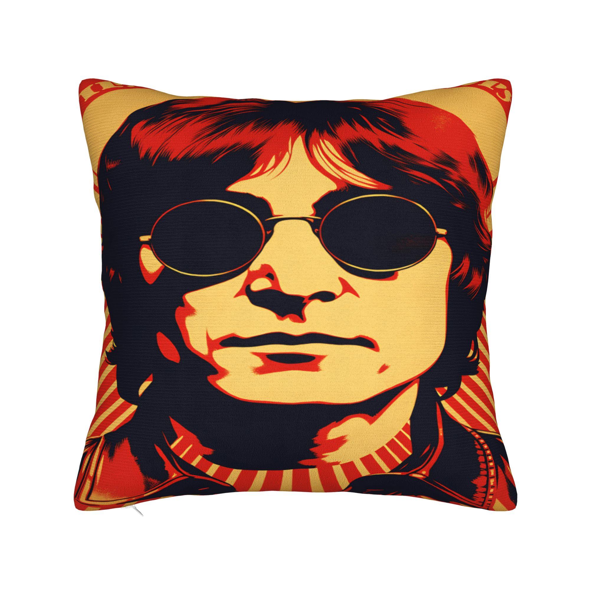 

Pillow Case J-John Lennons Soft Pillow Cover For Wedding Party Home Decor Morden Pillowcases 12x12Inch