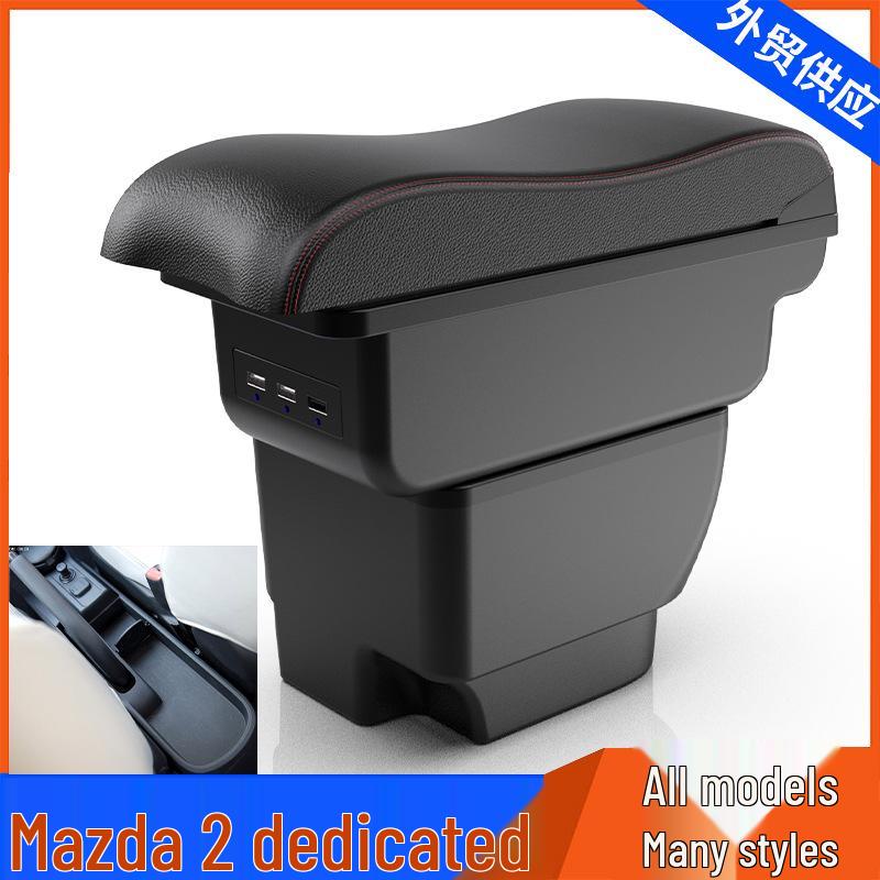 Compatible Center Armrest Storage Box for Mazda 2 - Car Accessories & Interior Modification