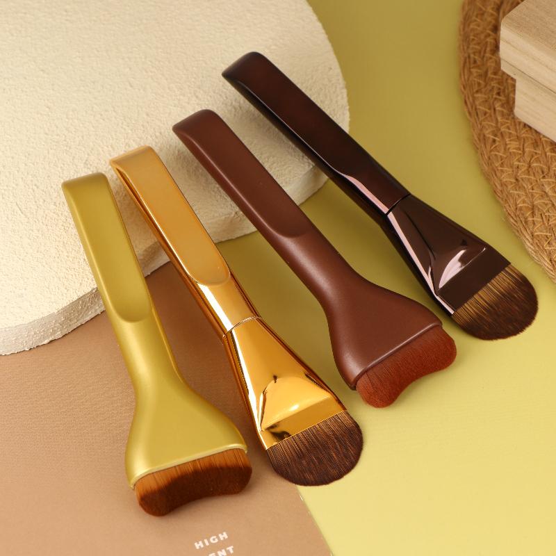 1/2 Stück Foundation Make-up Pinsel Set Ultra Dünner Top Maskenpinsel Für Flüssige Creme Kosmetik Verblenden Beauty Werkzeug Premium Geschenk
