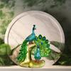 1 Resin Peacock Statue, Lifelike, Perching On a Branch, Suitable for Indoor and Outdoor Decoration. Can Be Used To Decorate Courtyards, Gardens, Ter