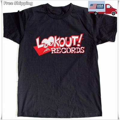 Lookout Records Death Logo Schwarz Unisex T-Shirt Größe S-