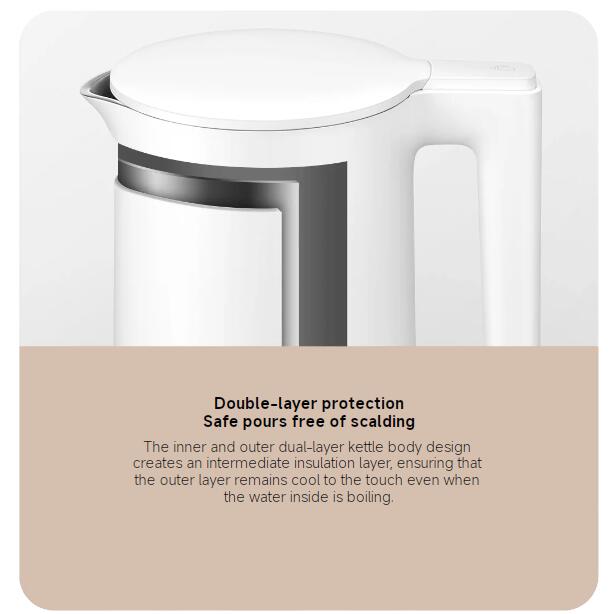Xiaomi Fierbător inteligent 2 Pro Xiaomi Mijia Fierbător electric termostatic 2 Pro Ecran cu afișaj LED inteligent Ceainic reglabil cu temperatură fără trepte