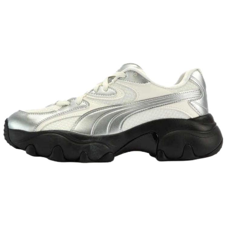 Puma Pulsar Lite Shimmery Versatile Comfortable Durable Low-Top Lifestyle Casual Shoes Women Sneaker Silver 403720-03