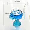 Halloween Creative Skull Glass Cup with Straw Bar Wine Cocktail Whiskey Glass Transparent Gift