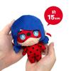 Miraculous Ladybug & Cat Noir Deformed Plush Toy, Approx. 13cm, Includes Oshikatsu Toy Diamond (Ladybug & Cat Noir (Hero))